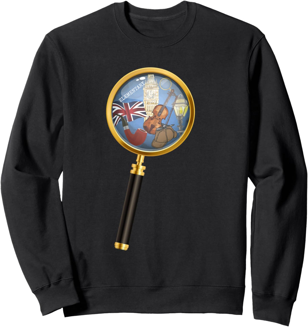 Die Welt von Sherlock Holmes unter der Lupe Sweatshirt