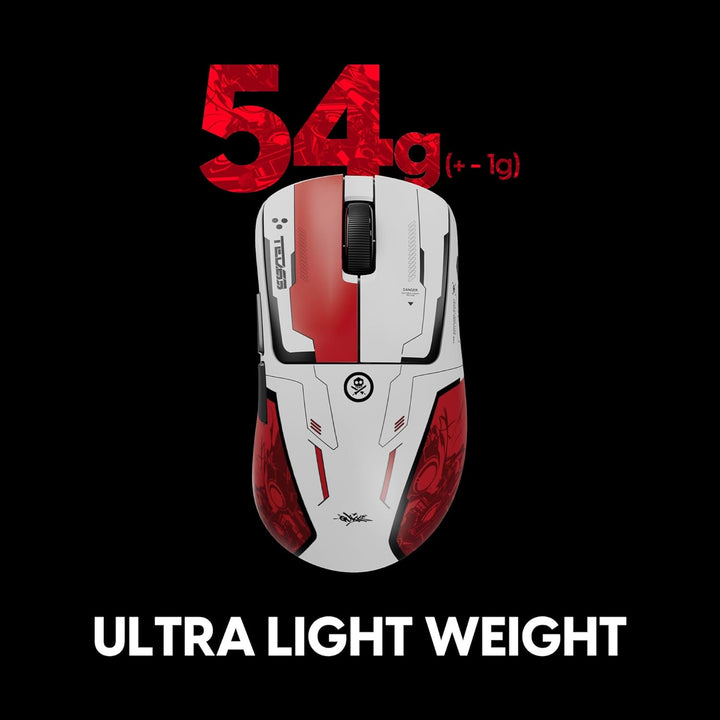 Pulsar x Quiccs Limited Edition – Xlite v4 kabellose Gaming-Maus, Ultraleicht, 54 g, ergonomisch, op