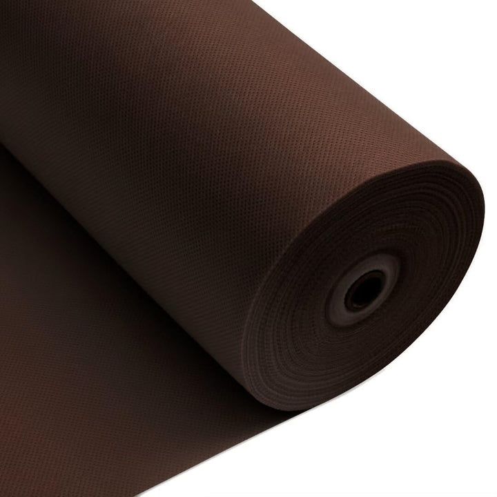 Tischdeckenrolle, 0.8 × 25M, Braun, Einweg Vlies Stoffähnlich Tischdecke Rolle, Meterware Tischtuchr