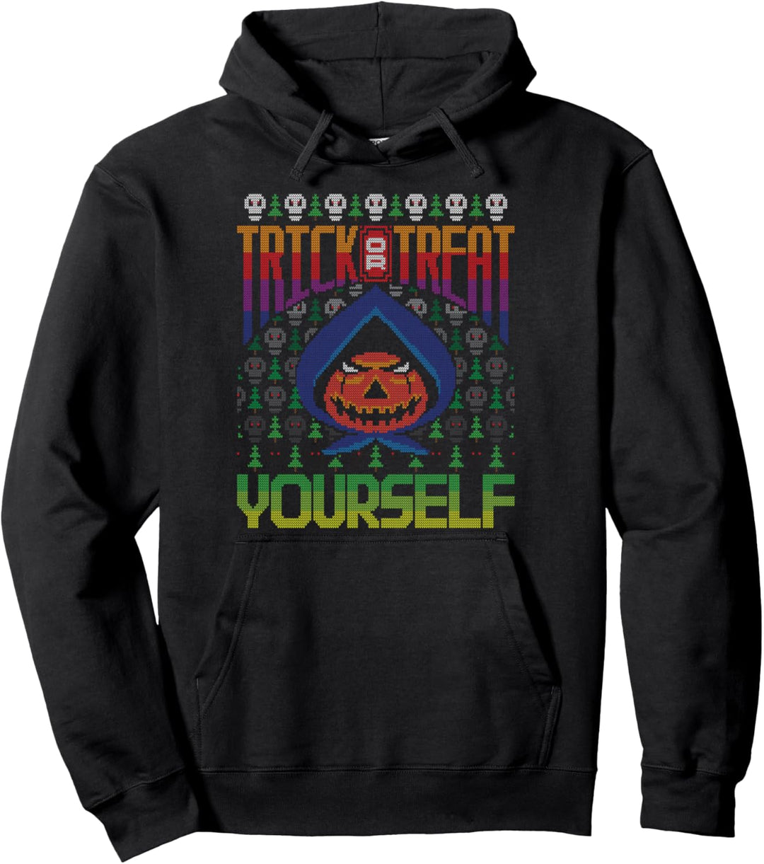 Süsses oder Gönnen Sie sich Ghost Pumpkin Ugly Christmas Sweater Pullover Hoodie