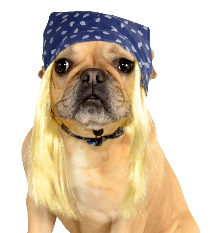 Rubie's Pet Costume Bandana with Hair, Small to Medium Small/Medium Bandana mit Haar, Small/Medium B