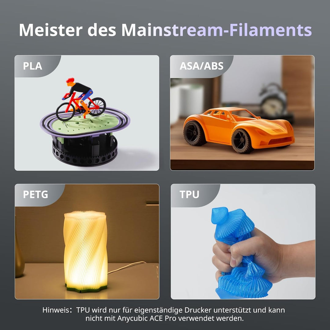 Anycubic Kobra S1 3D-Drucker, Eingebaute Kamera AI-Überwachung, 320°C Hotend mit Abnehmbarer Düse, D