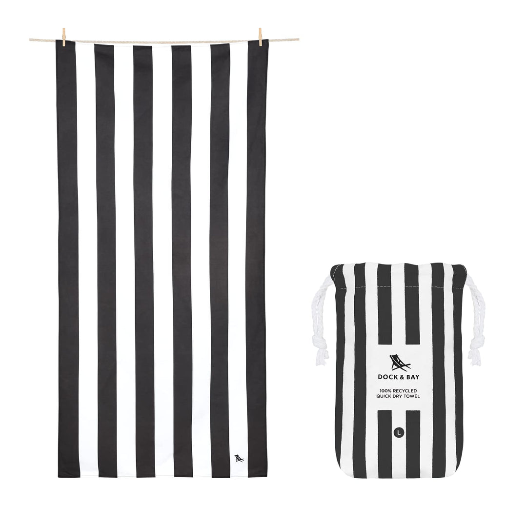 Dock &amp; Bay Strandhandtuch - Schnell trocknende Mikrofaser, ohne Sand - Kompakt, Leicht - 100% recyce