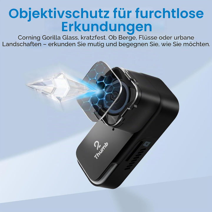 RunCam Thumb 2 FPV Mini Action Kamera 4K60FPS 27g Fernbedienung Aufnahme mit Gyroflow Stabilisierung
