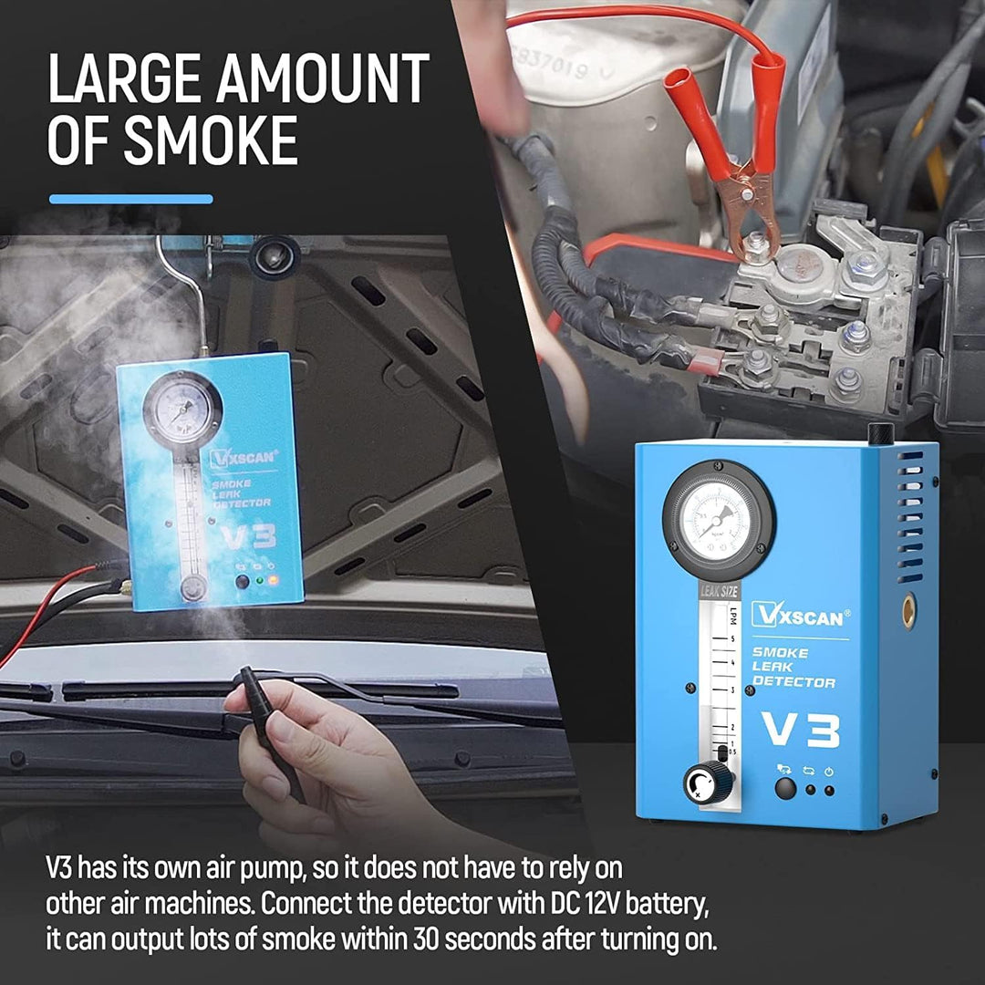 VXSCAN Automotive Smoke Leak Tester V3, Nebelmaschine KFZ EVAP Kraftstoffleitungs Lecksucher für all