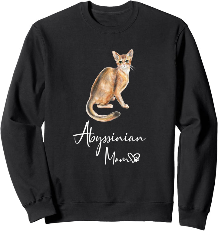 ABESSINIER MOM Mama Katze Katzenmama Frauchen Sweatshirt