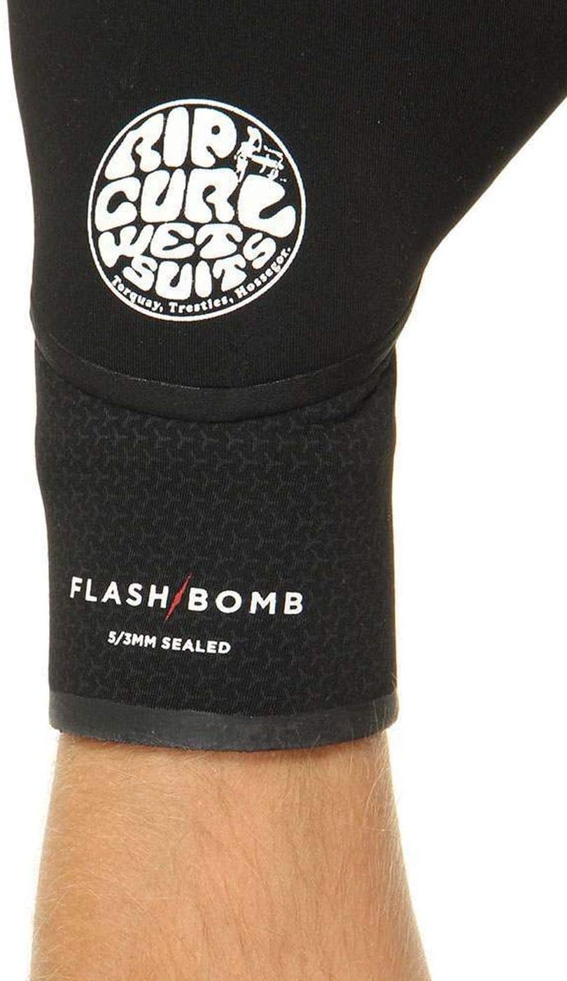 Rip Curl Flashbomb 5/3mm 3 Fingerhandschuh - Schwarz - Flash-Futter - Unisex - Stitchless- Technolog