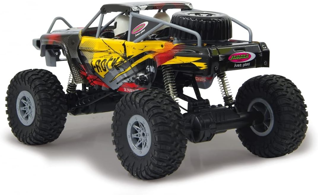JAMARA 410113 - J-Rock Crawler 1:10 4WD Li-Ion - gesperrte und vom Chassis entkoppelte Achsen, gefed