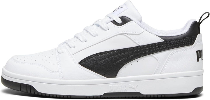 PUMA Herren Rebound V6 Low Leichtathletik-Schuh 39 EU Puma White Puma Black Puma Black, 39 EU Puma W