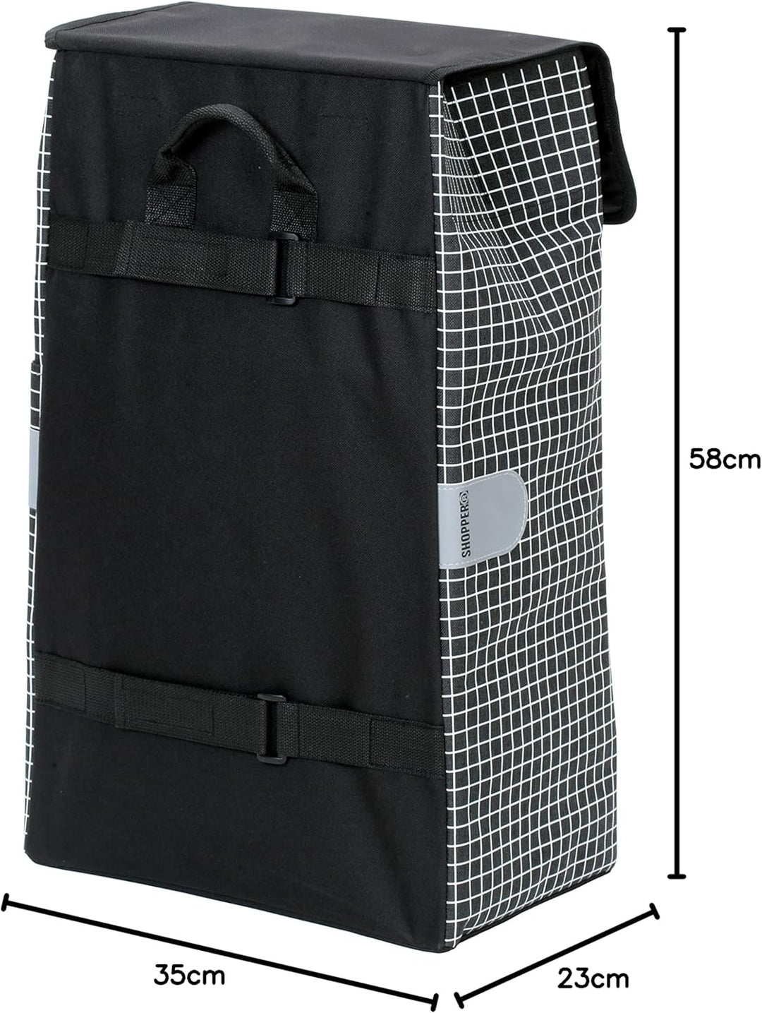 Andersen Einkaufstrolley Ersatztasche - 47 Liter - Seiten- & Fronttasche - extra Innenfach - wassera