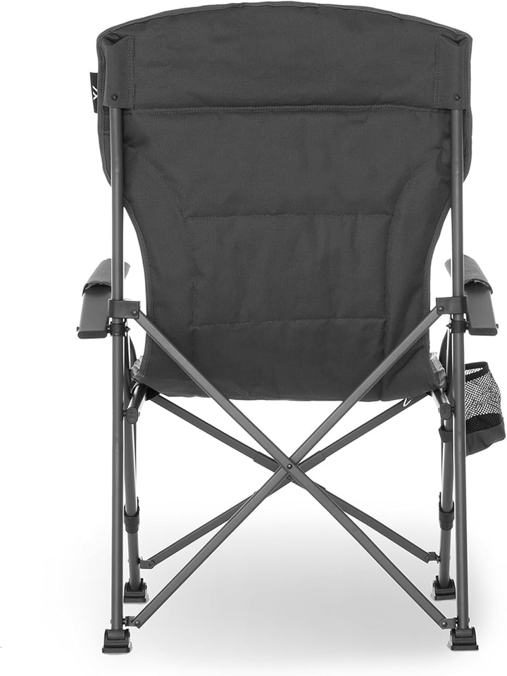 qeedo Johnny Jumbo, Stabiler XXL Campingstuhl bis 250 kg belastbar, mit Armlehnen, Getränkehalter, K