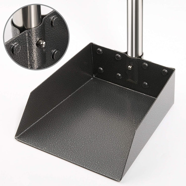 Yangbaga Hundekotschaufel aus Metall Rechen mit Verstellbarer Länge 84/98 cm Langer Griff Large Kehr