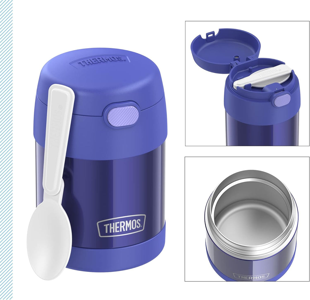 RMOVR THERMOS kids FUNTAINER FOOD JAR 0,30l, purple, Thermobehälter für Essen mit Löffel für Kinder,