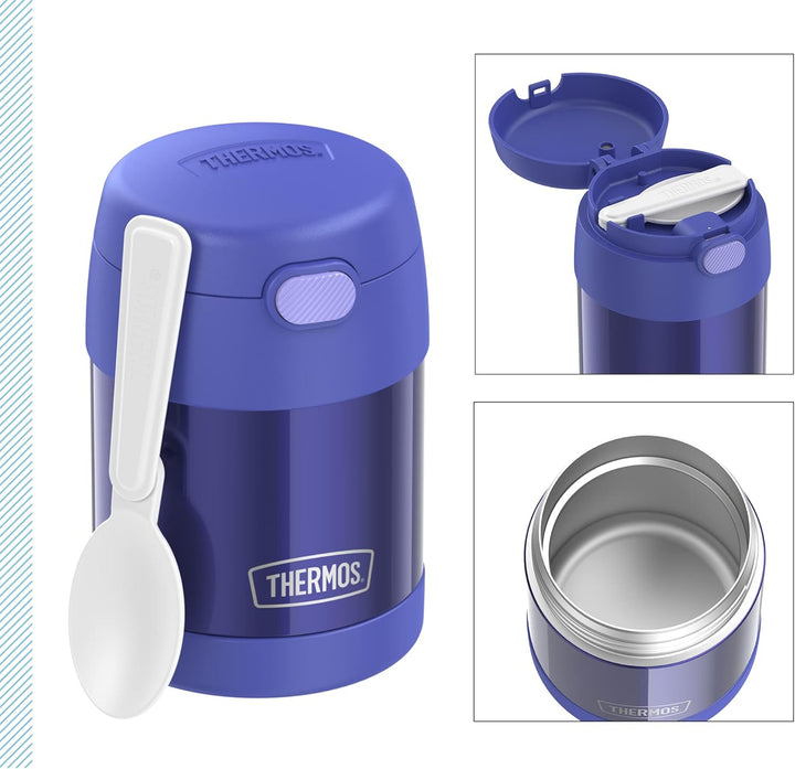 RMOVR THERMOS kids FUNTAINER FOOD JAR 0,30l, purple, Thermobehälter für Essen mit Löffel für Kinder,