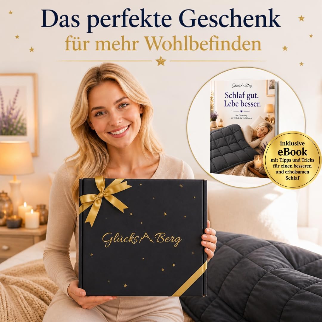 Gewichtsdecke 7kg Bettdecke 135x200 Baumwolldecke - waschbare Premium Decke, 7kg