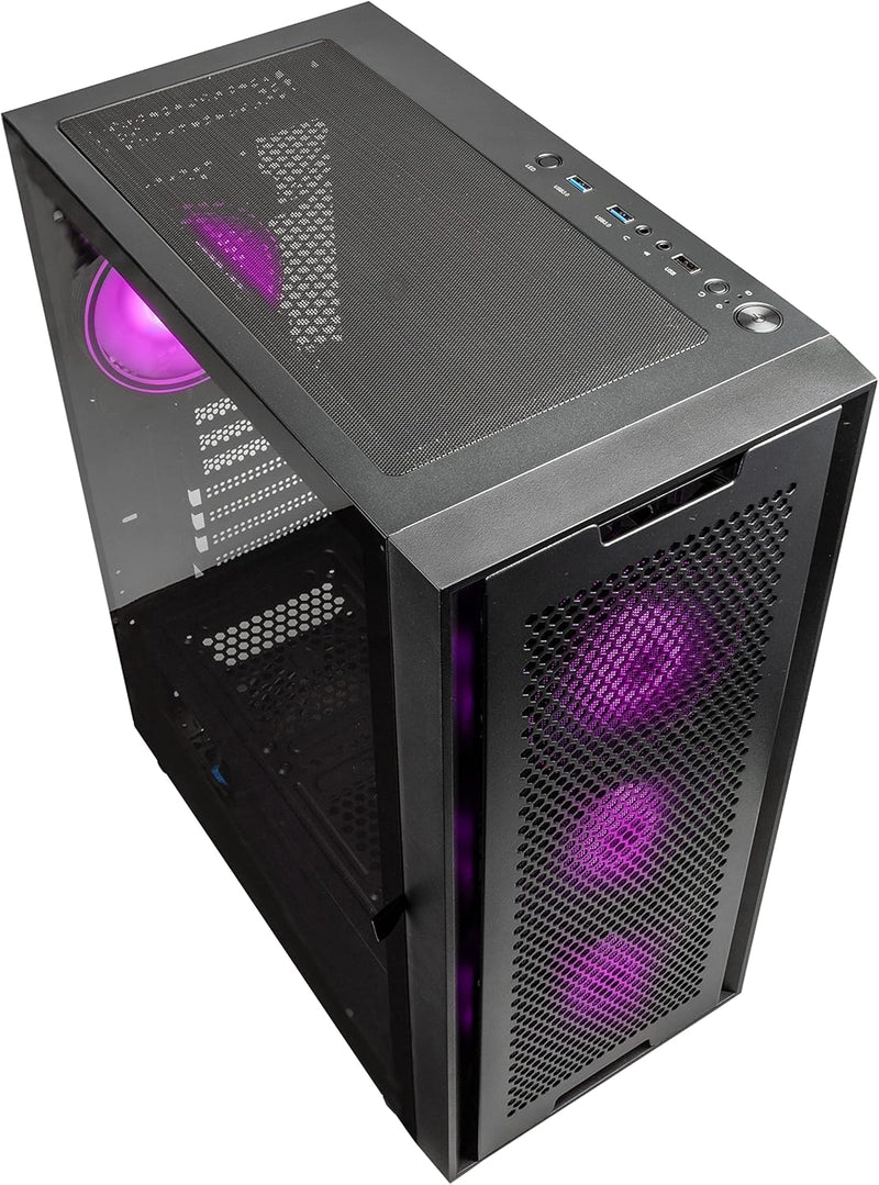 KOLINK Observatory Duo ARGB Midi-Tower - E ATX Gehäuse - Computer Case - Gaming PC Gehäuse Glas - Vi