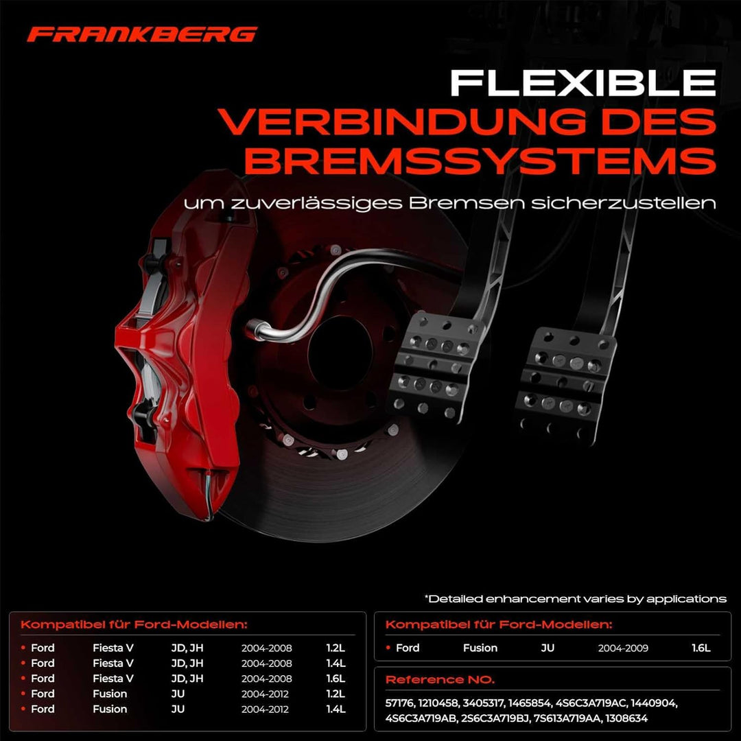 Frankberg Servolenkung Schlauch Benzin Kompatibel mit Fiesta V JD JH 1.2L-1.6L 2004-2008 Fusion JU 1