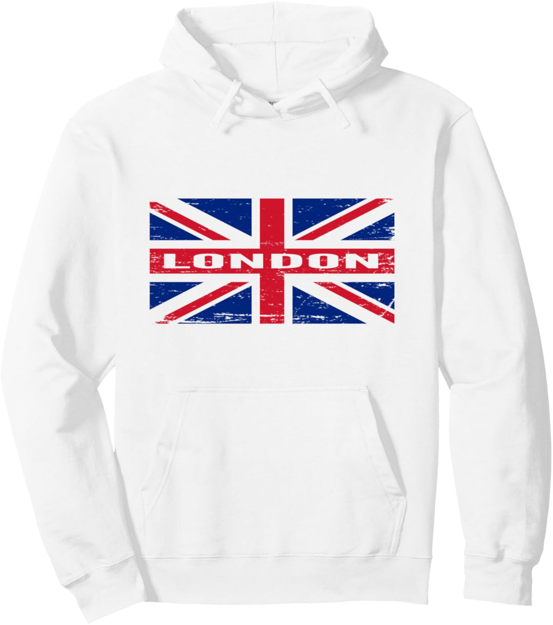 London England - British Flag London souvenir Pullover Hoodie