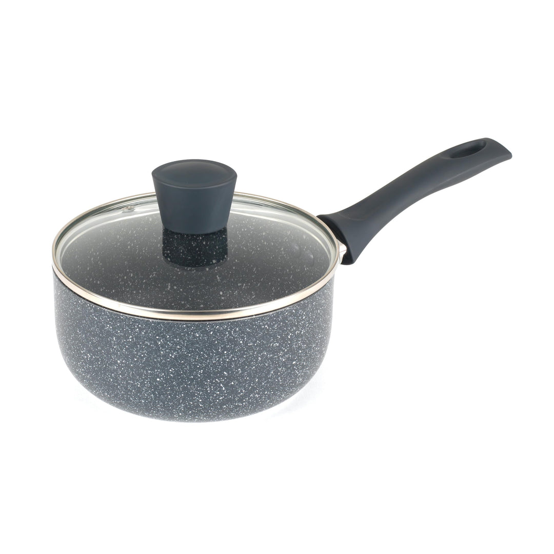 Russell Hobbs RH00845EU antihaftbeschichteter Topf - 18cm/2L Stielkasserolle mit Hartglasdeckel, ind