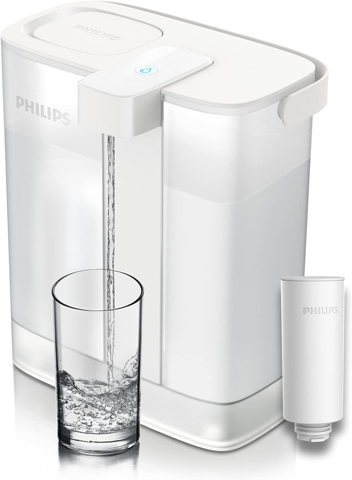 Philips Filterkaraffe Instant Water + 1 Filter im Lieferumfang enthalten, 3 l, wiederaufladbar über