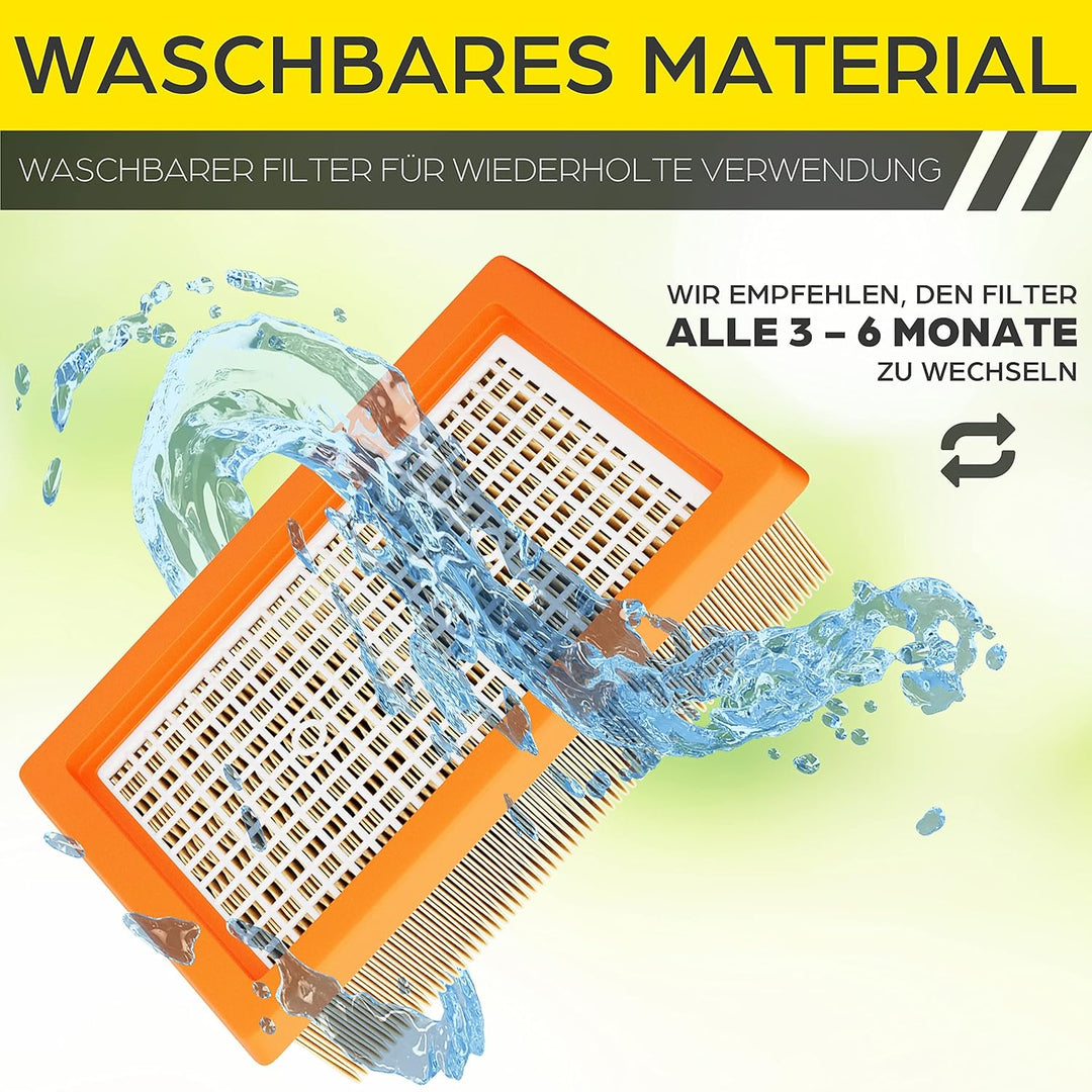 HAYATEC 3x Filter als Ersatz für Kärcher WD5 Filter kompatibel mit Kärcher Mehrzwecksauger WD4 WD5 W