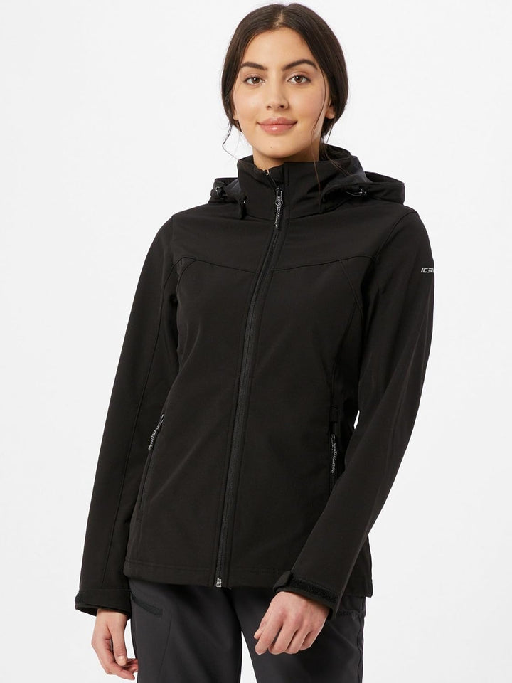 ICEPEAK Damen Brenham Shell Jacket (1er Pack) 40 Schwarz, 40 Schwarz