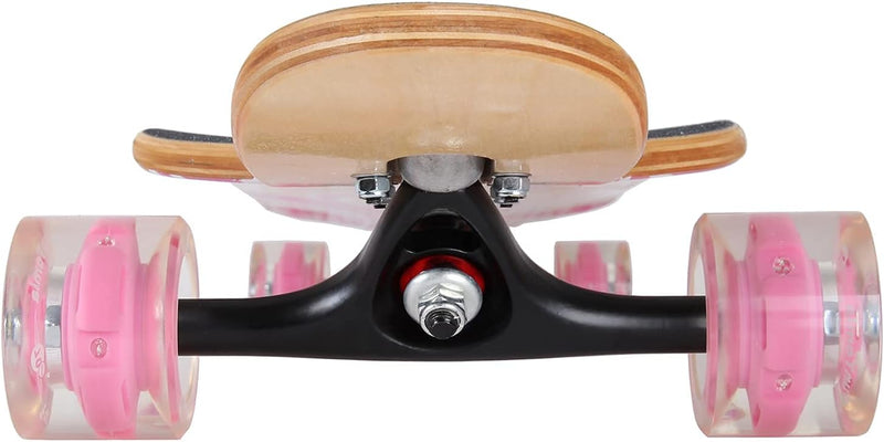 FunTomia Longboard mit 3 Flex Stufen Drop Through Cruiser Komplettboard Mach1 Speed Kugellager T-Too