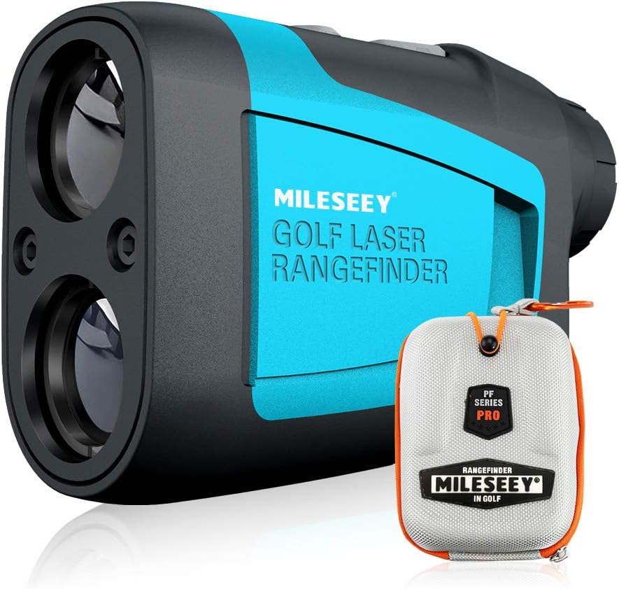 MiLESEEY Laser Golf Entfernungsmesser 600M mit Slope, ± 0,5m Genauigkeit, Flaggensperre, Scan Modus,