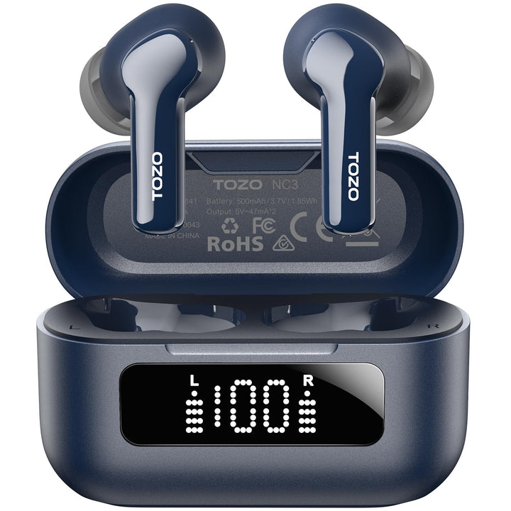 TOZO NC3 Kopfhörer Kabellos Bluetooth 5.3, Bluetooth Kopfhörer, In Ear Kopfhörer mit Hybrid Active N