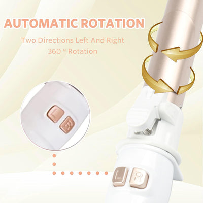 Automatischer Lockenstab, Aibeau Rotierender Lockenstab 28mm lockenstäbe Mit Temperatureinstellung,