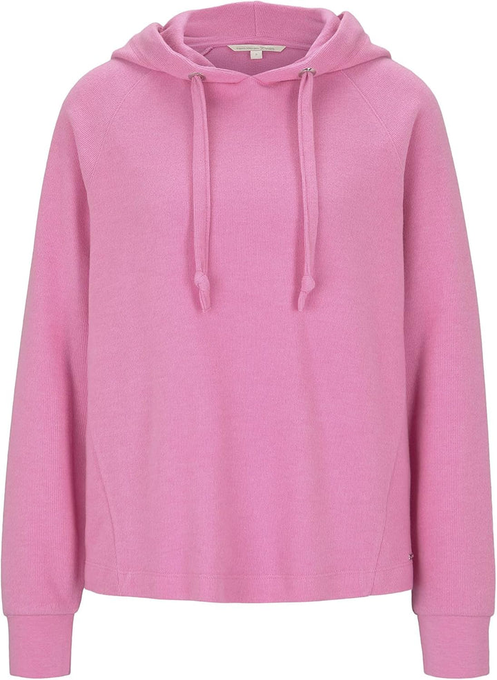 TOM TAILOR Denim Damen Gemütlicher Hoodie S 21347 - Wild Orchid Pink, S 21347 - Wild Orchid Pink