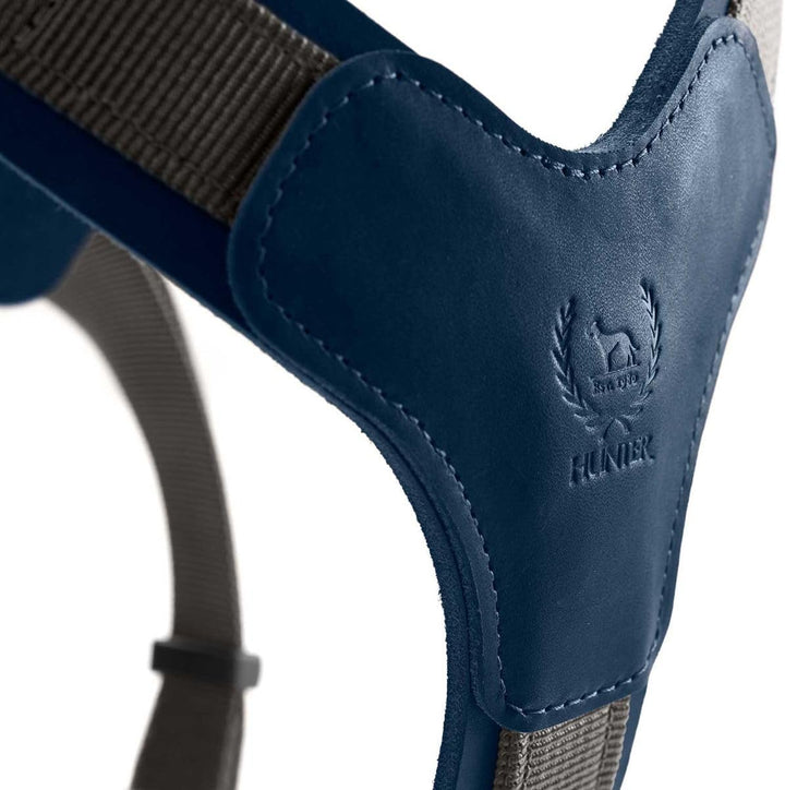 HUNTER AALBORG MIXED Hundegeschirr, M, dunkelblau/grau, 56 - 81 cm dunkelblau/grau 56 - 81 cm, dunke