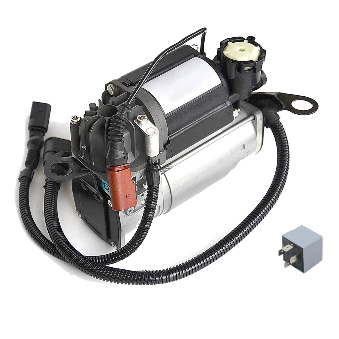 NSGMXT Luftfederkompressorpumpe mit Relais Kompatibel mit A8 S8 5.2l, 6.0l 4E0 616 007 C 4E0 616 005