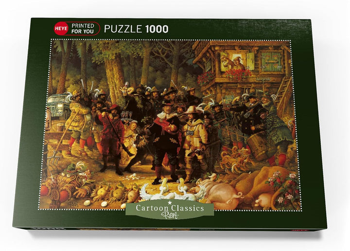 Rembrandt - Michael Ryba - Cartoon Classics - Premium 1000 Teile Puzzle - MyPuzzle Sonderkollektion