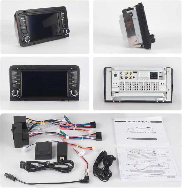 Linux Autoradio Blitzstart für Audi A3 S3 RS3 8P 2003-2012 Wireless CarPlay/Android Auto/Bluetooth/F