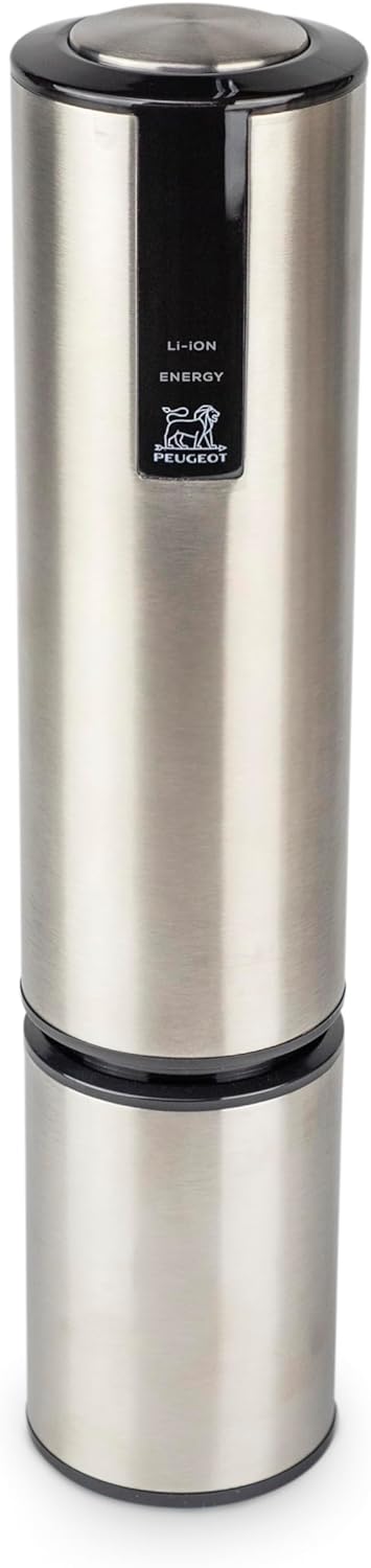 PEUGEOT - Elis Touch - Elektrischer, wiederaufladbarer Korkenzieher aus Edelstahl und ABS + Ladestat