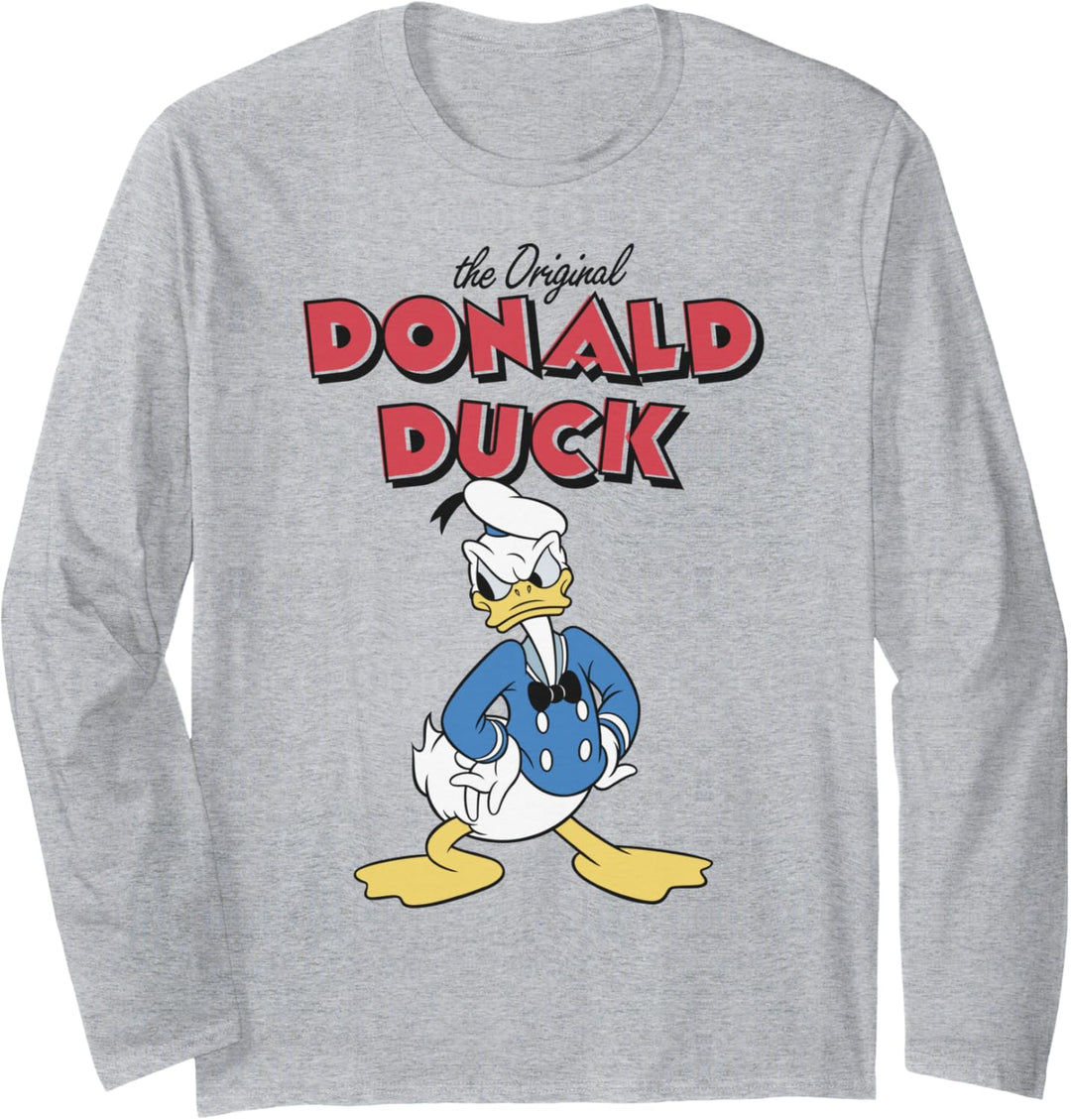 Disney Mickey And Friends Donald Duck Original Portrait Langarmshirt