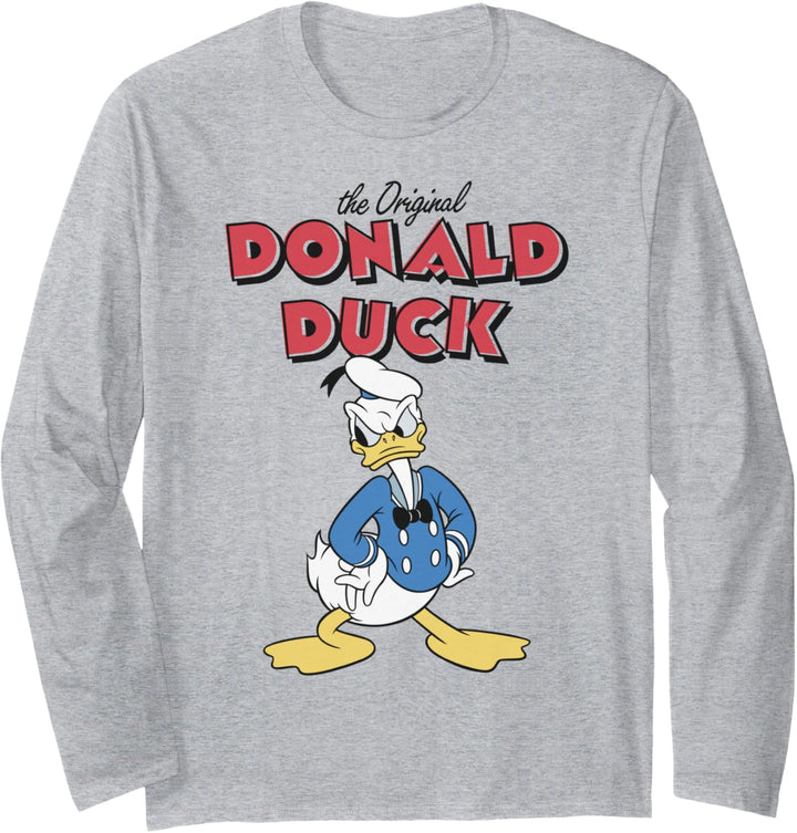 Disney Mickey And Friends Donald Duck Original Portrait Langarmshirt