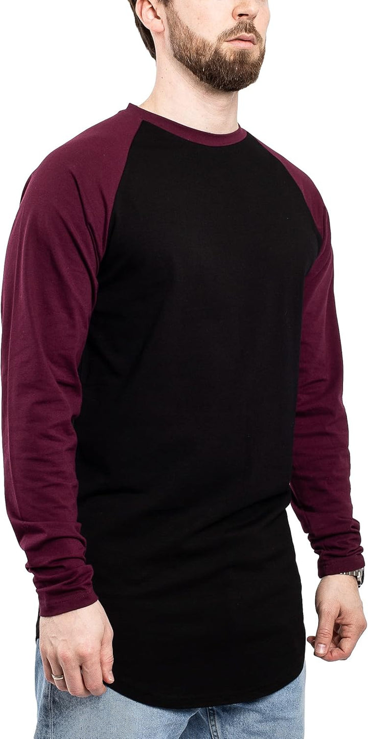 Blackskies Side Zip Langarm T-Shirt | Langes Oversize Fashion Basic Longsleeve Herren Longshirt Long