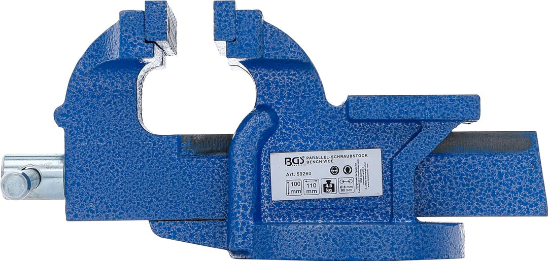 BGS 59260 | Parallel-Schraubstock | 100 mm Spannbacken | Werkbankschraubstock, 100 mm