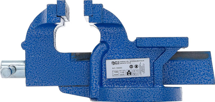 BGS 59260 | Parallel-Schraubstock | 100 mm Spannbacken | Werkbankschraubstock, 100 mm
