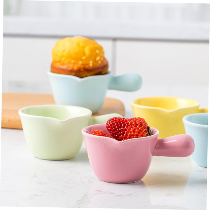 Toyvian Keramik Milchtopf Mit Griff, Mini Kleiner Kochtopf Hitzebeständig Vielseitig Als Porridge Su