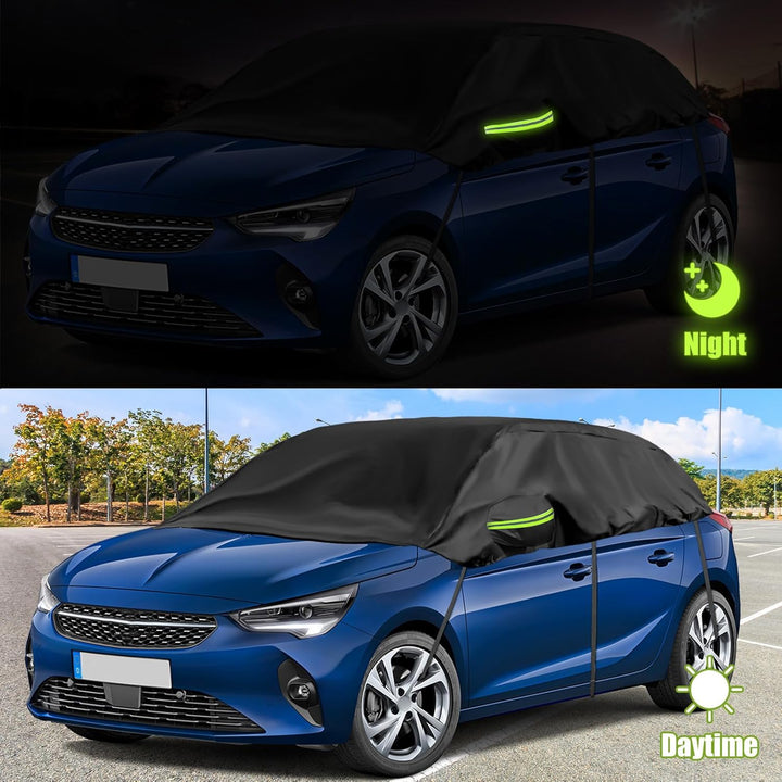 Halbgarage für 2006-2014 O-pel Corsa D, 2014-2019 O-pel Corsa E, 2019-2023 Corsa F, Schwarz Massgesc