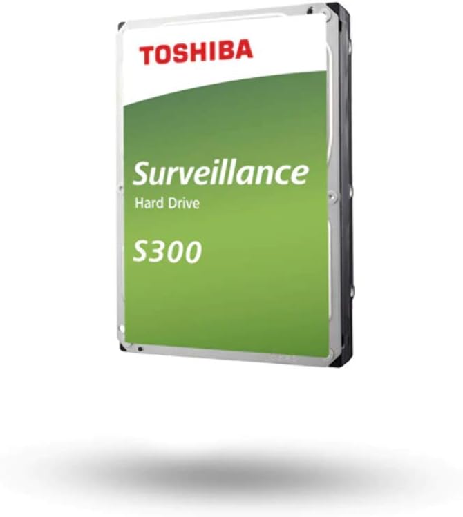 Toshiba 10TB S300 Surveillance HDD - 3.5' SATA Internal Hard Drive Supports up to 64 HD cameras at a