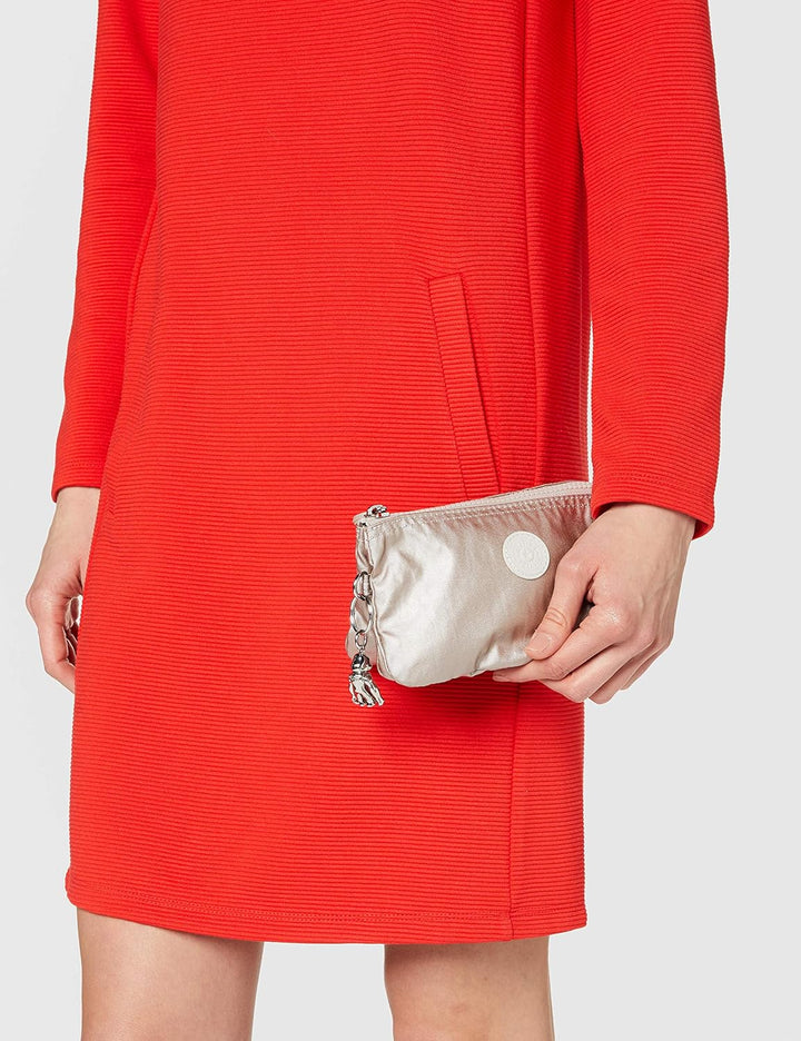 Kipling Damen Creativity L Tasche, Silber (Metallic Glow), 18.5x11x5 cm EU, Metallic Glow