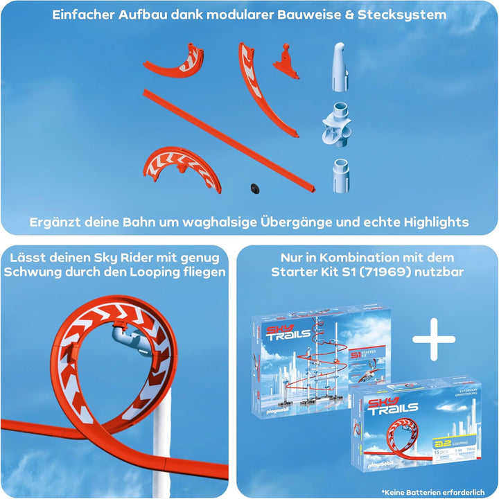 Sky Trails | Looping | Konstruktionsspielzeug für spektakuläre Strecken & Action | Baue Dein eigenes