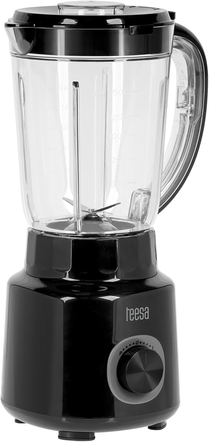 Kraftvoller Teesa TSA3542B Standmixer 500W 1,5L BPA-frei, Weiss, einfache Reinigung 37.5 cm x 17.5 c