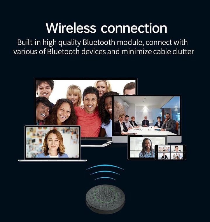 BluePod Konferenzlautsprecher mit 6 Mikrofonen, tragbare Freisprecheinrichtung Bluetooth/USB, VoiceL