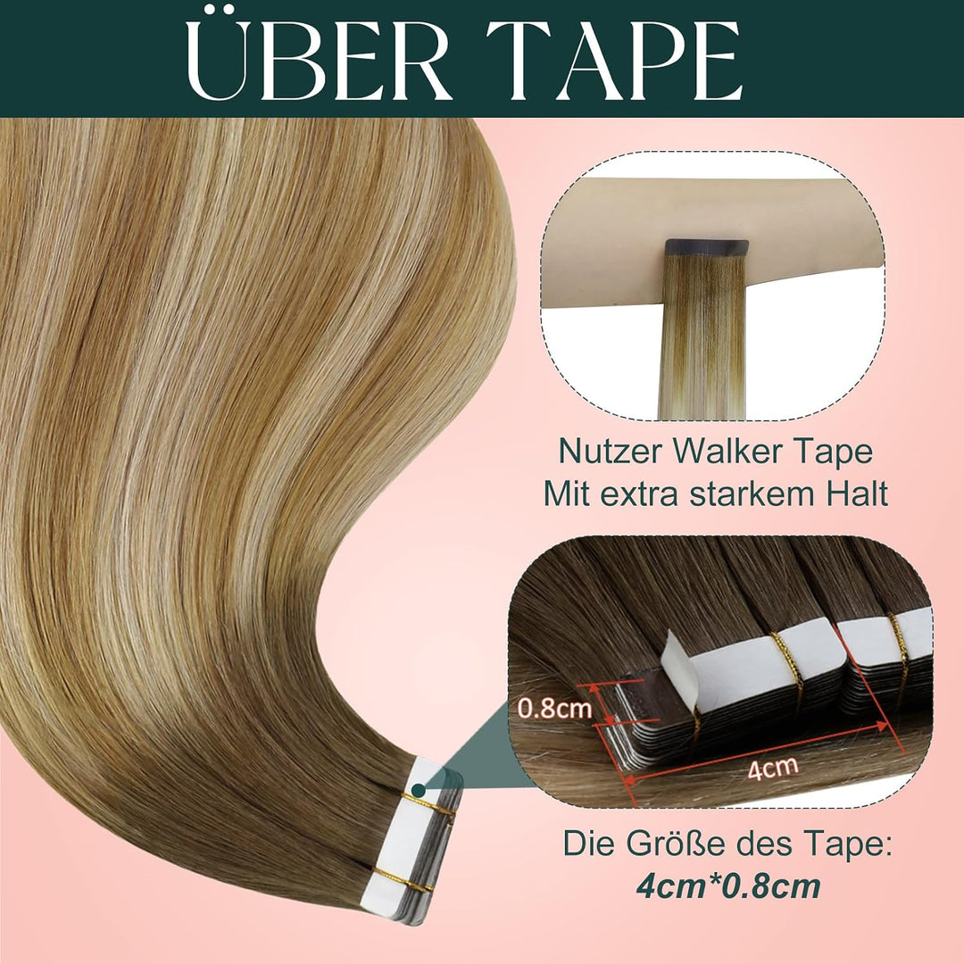 Easyouth Tape on Extension Echthaar Remy Tape in Echthaar Extensions Tape in Echthaar Extensions Bal