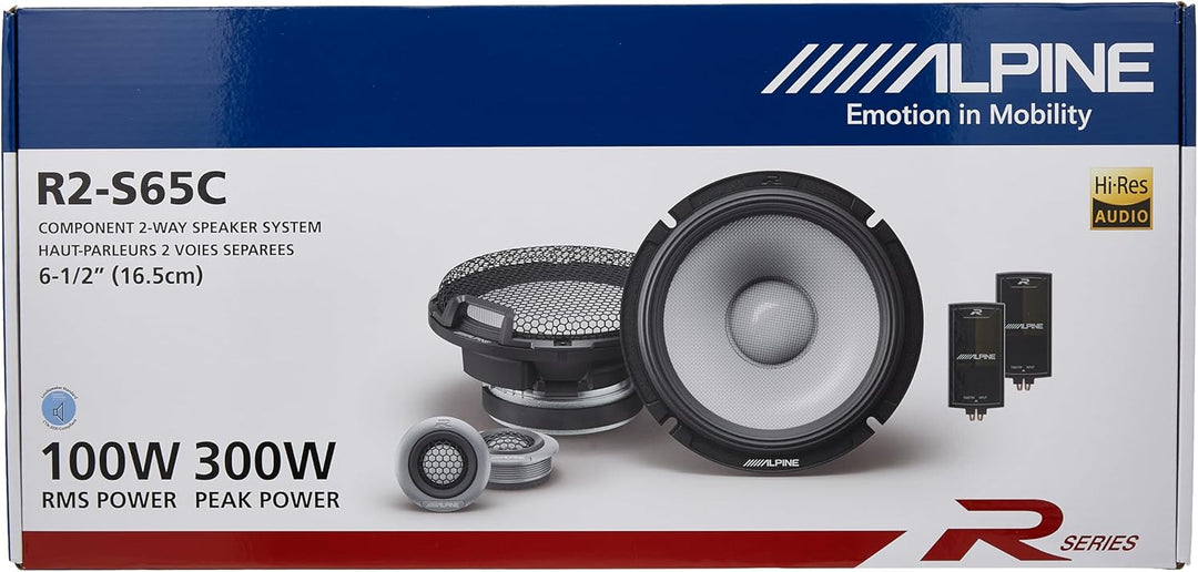 ALPINE R-Serie 2-Wege-Komponenten-Lautsprecher, 16,5 cm (6 1/2 Zoll)